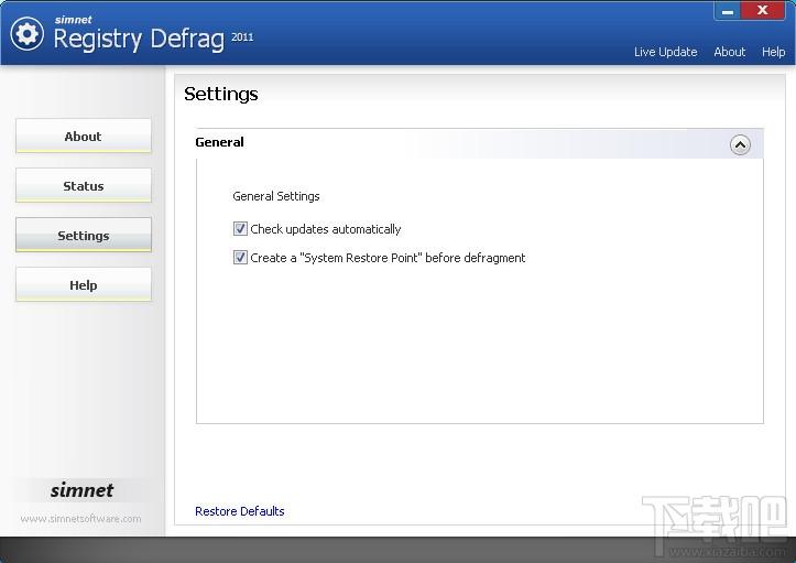 Simnet,Registry Defrag,注册表